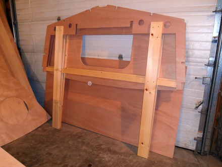 Frame with uprights added.