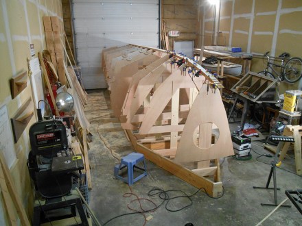 Whole keel glued up