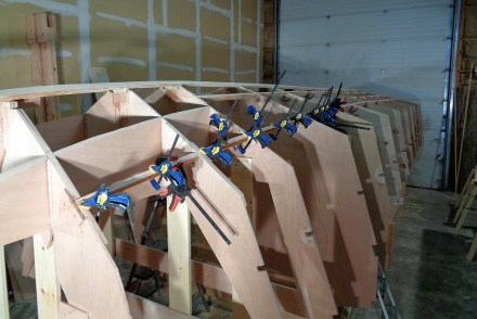 Forward stringer lamination