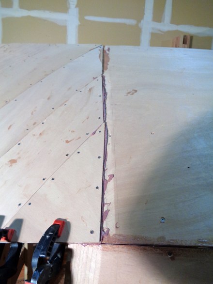 Diagonal ends mushed in epoxy