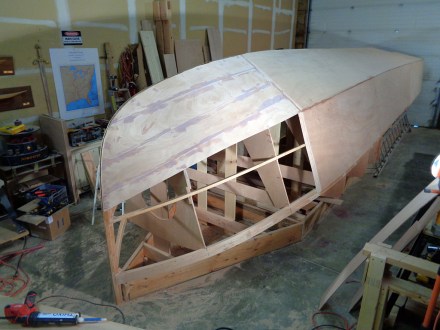 Starboard planking -- almost there!