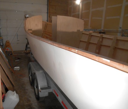 Chine ground down and looking pretty good.