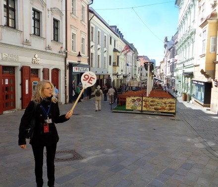 Charming guide in charming Bratislava, capital of Slovakia.