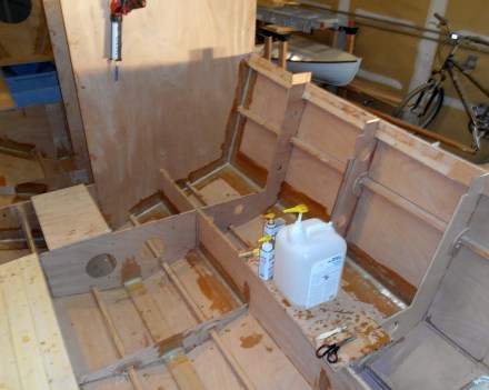 Bonding is creeping back toward the stern