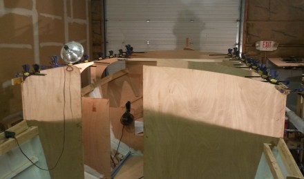 Beam shelf laminations.