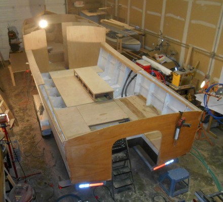 Subfloors lightly tied down.