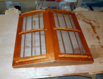 Hatch with sealer coat of varnish