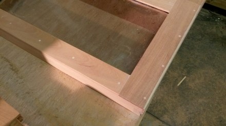 Frames are attached with Miller Dowels