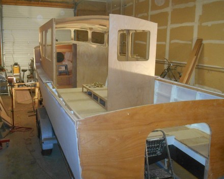 Deckhouse bulkhead installed