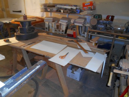 Windshield layout area.