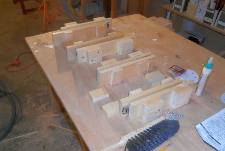 Day two -- starting from scratch on whole drawer structure.