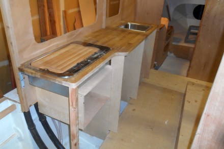 The galley is going in!