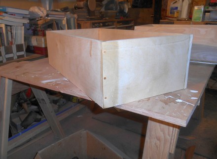 Miller dowels at work. Four would have looked better.