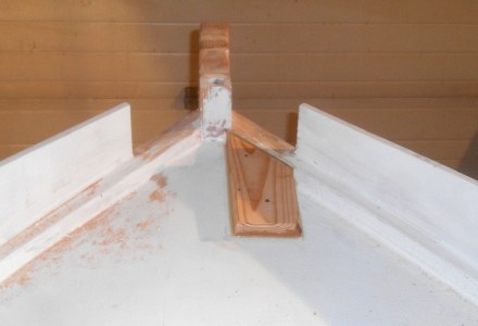 Anchor roller platform.