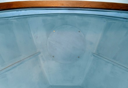 Anchor well cover.  Camera turned everything blue for some reason.