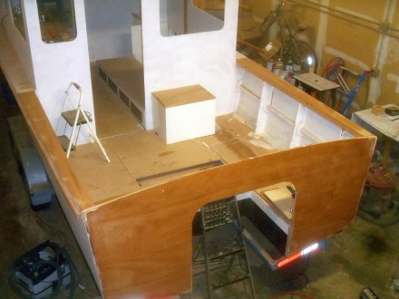 Cocpit side decks finished