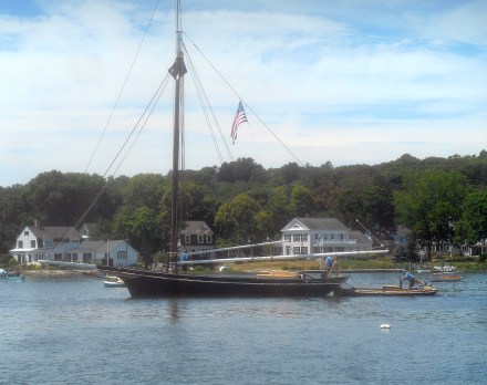 Emma C Berry led the Mystic parade this year -- 150 years old and breathtakingly beautiful