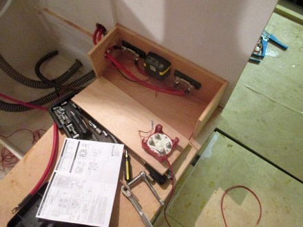Switch/fuse box under construction