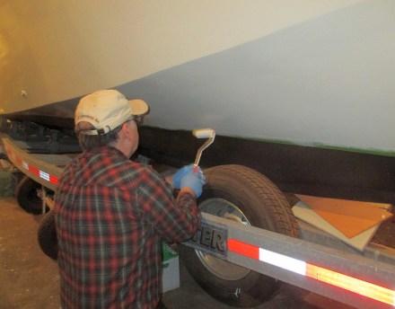 Rolling it on -- "tipping" with a high density foam roller